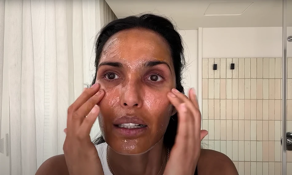 Putting Honey on the Face From Padma Lakshmi