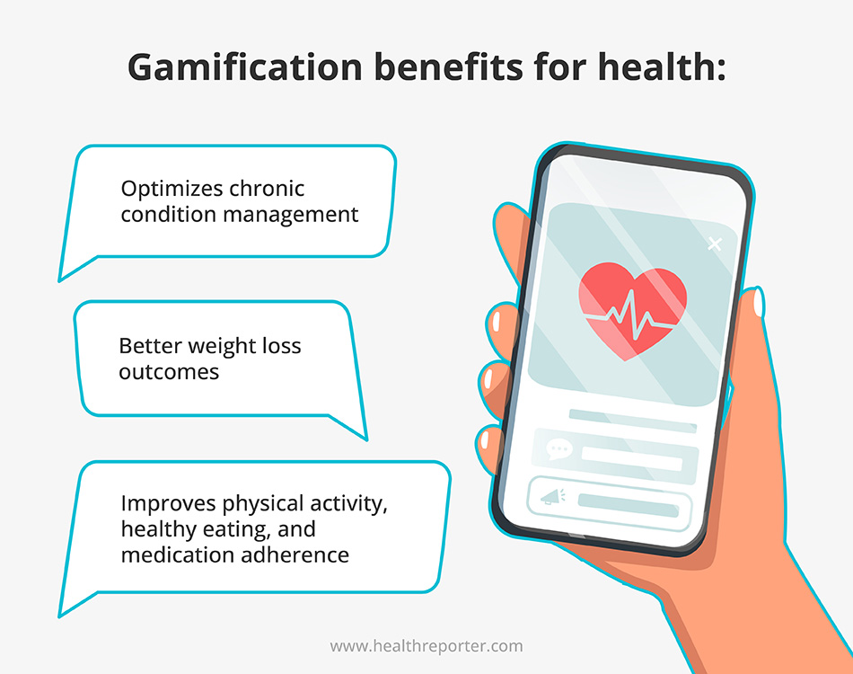 Gamification benefits for health