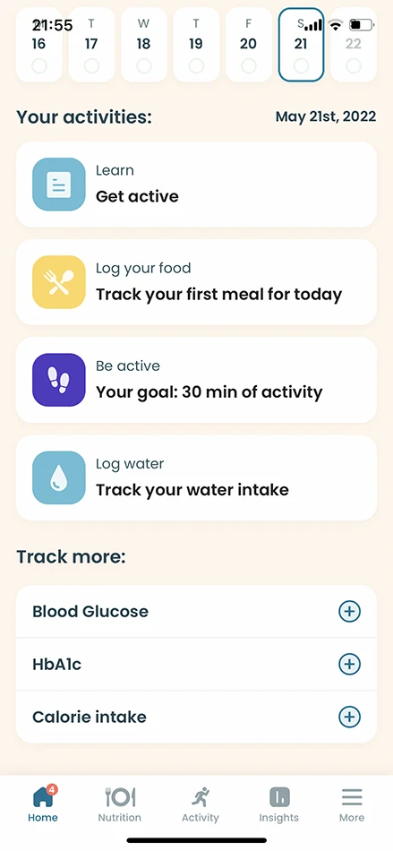 It helps track progress and manage diabetes