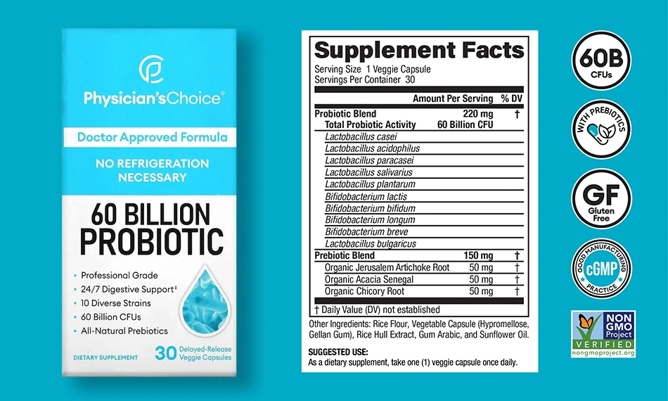 Key Ingredients of Physician’s Choice Probiotic