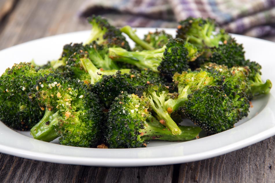 Roasted broccoli with parmesan