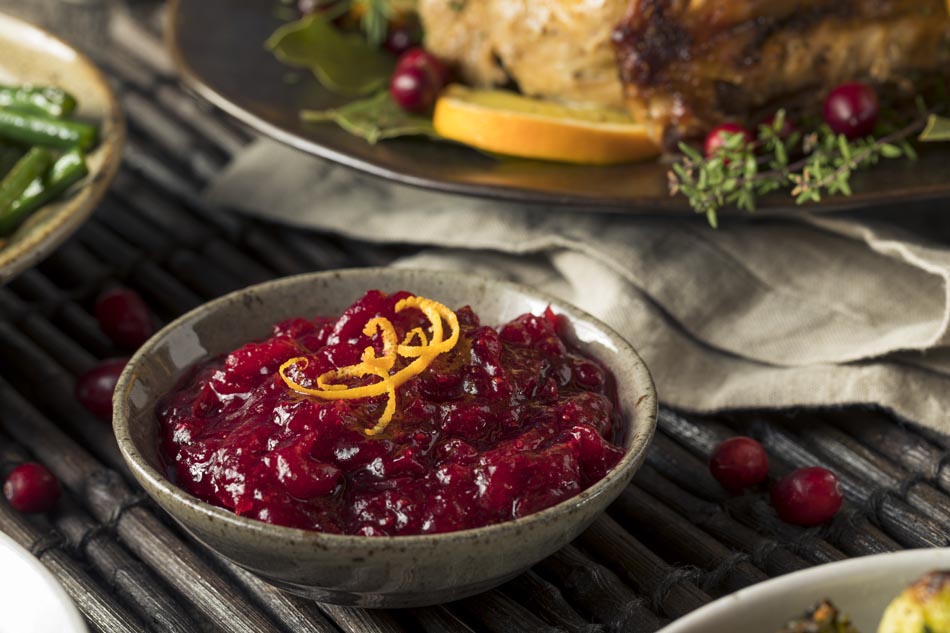 Roasted cranberry sauce