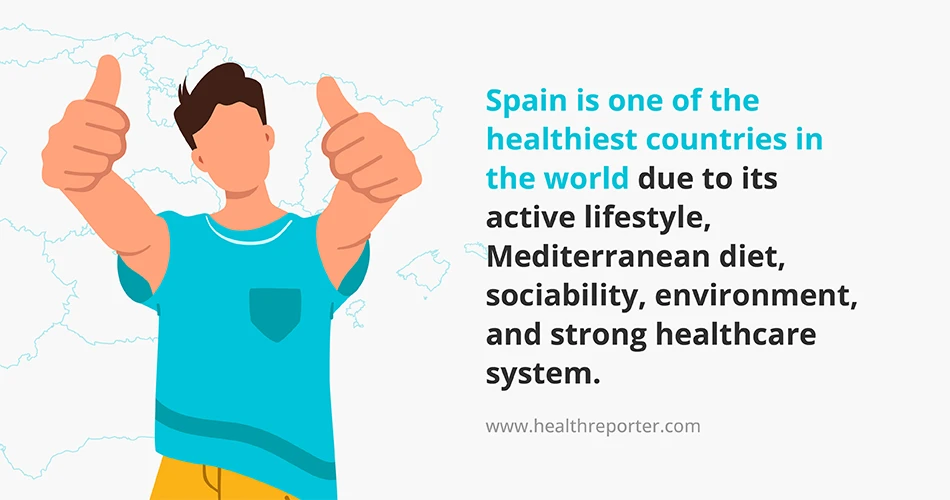 Spain is one of the healthiest countries in the world due