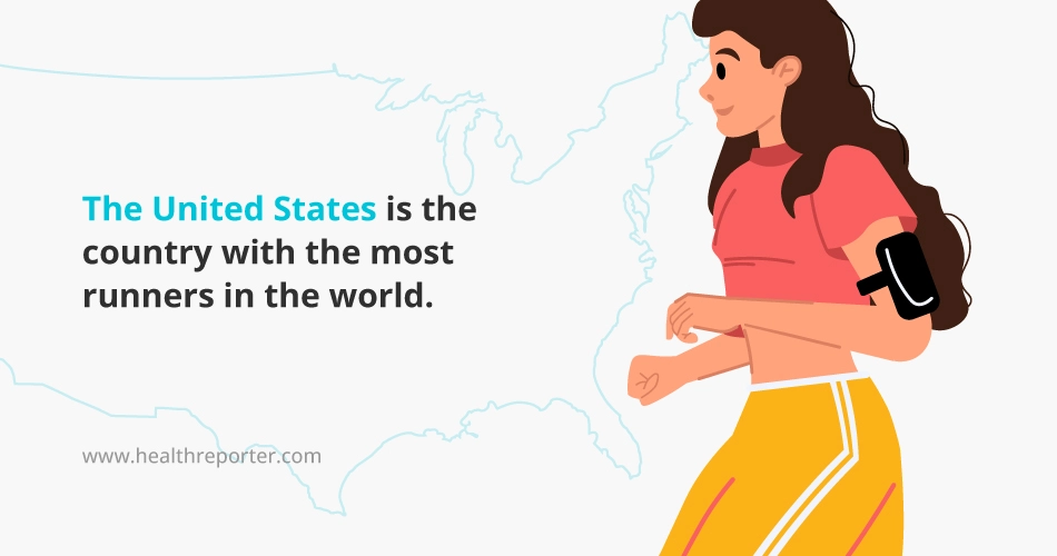 The United States is the country with the most runners in the world