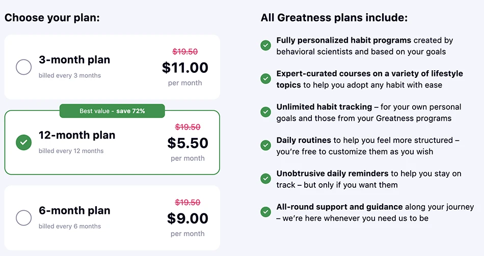 What Is the Price of the Greatness App